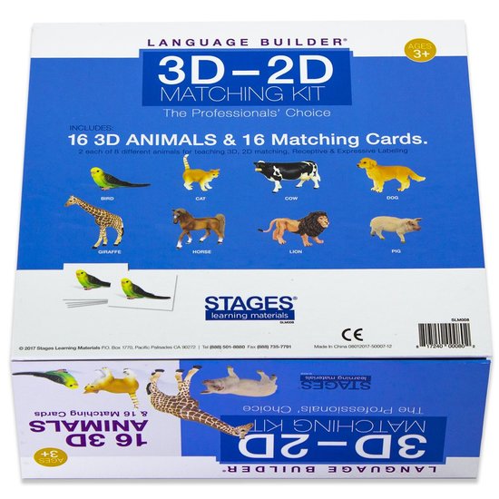 Language Builder: 3D-2D matchen dieren  - 108 -