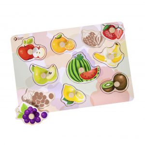 Houten Noppenpuzzel Fruit