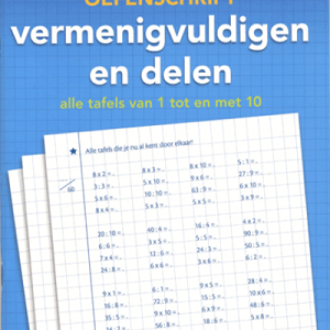 Oefenschrift Vermenigvuldigen En Delen